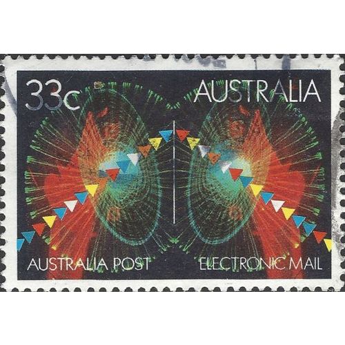 AUSTRALIA, Electronic Mail, black 1985, 33c, #3