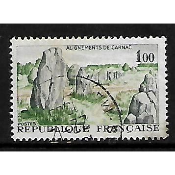 FRANCE 1965 1F MONOLITHS CARNAC SG 1688 FINE USED#2