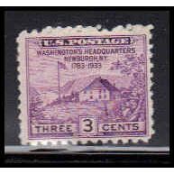 752 3c Washington's Hdqs Fine MNH Z1647