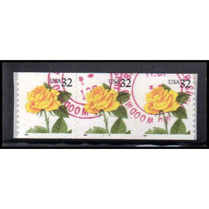 Used 3054 32c Yellow Rose Fine PNC 1112/3 PA3669