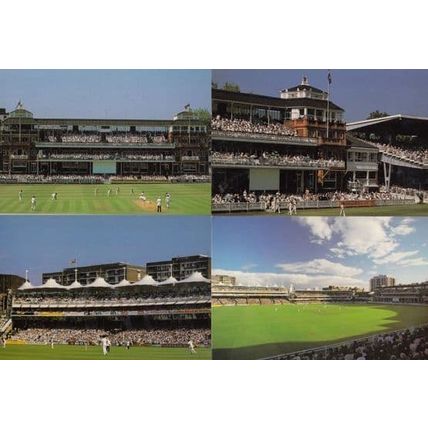 Matches In Action at Lords Cricket Ground Rare Set of 4 Postcard s
