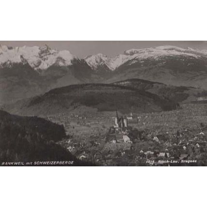 Rankweil Mit Schweizerberge Aerial Birds Eye Austria Austrian Postcard