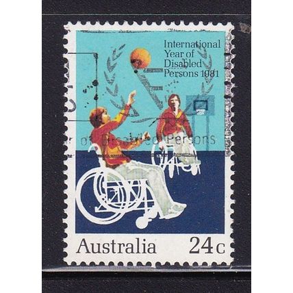 AUSTRALIA 1981 INTERNATIONAL YEAR OF DISABLED 24c USED SG827