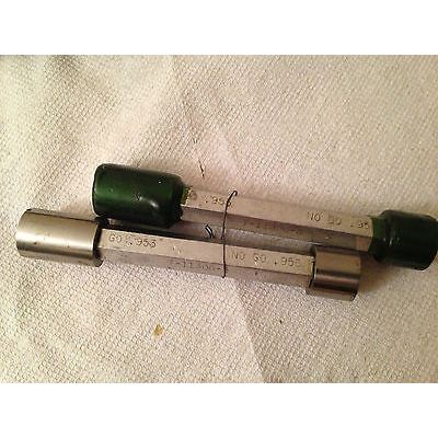 lot 2 THE PIPE MACHINERY 953,956 INSPECTION GAGE GO NO GO PLUG GAGE .953 .956,AG