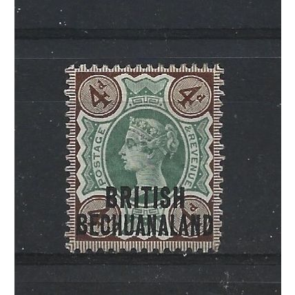 Bechuanaland.SG35 4d Green and Purple-Brown.Mounted Mint.Jun24b