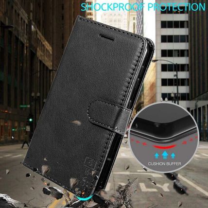 CoverON Wallet Case for Motorola Moto G8 Power-BLACK-NEW-FAST SHIPPING