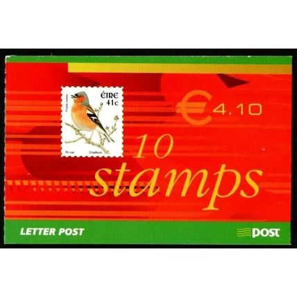 IRELAND SB101 2002 €4.10 BIRDS BOOKLET