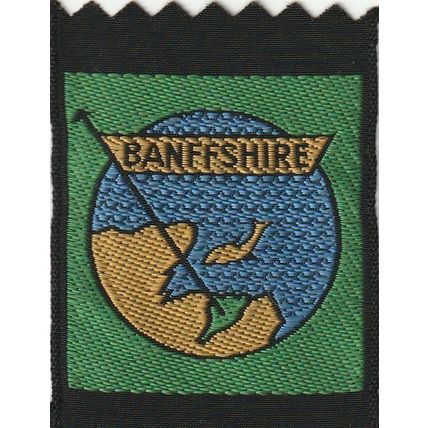 Scout Badge Scotland - Banffshire - Ribbon - Used (BZ120A)