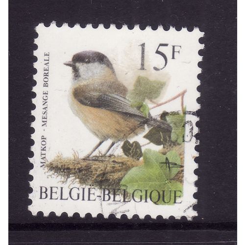 BELGIUM 1996 BIRDS 15F WILLOW TIT SG 3313 FINE USED