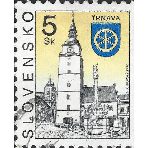 SLOVAKIA, Trnava, yellow 1998, Sk5