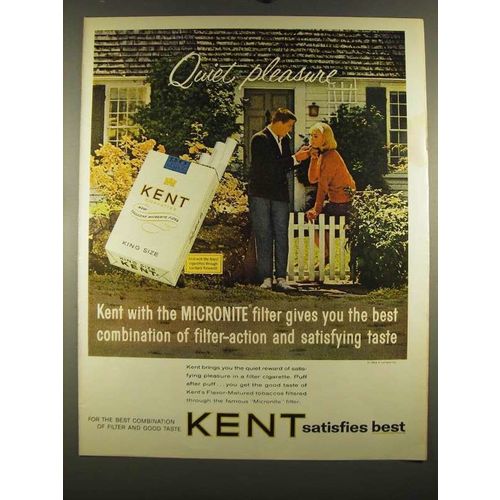 1964 Kent Cigarettes Ad - Quiet Pleasure