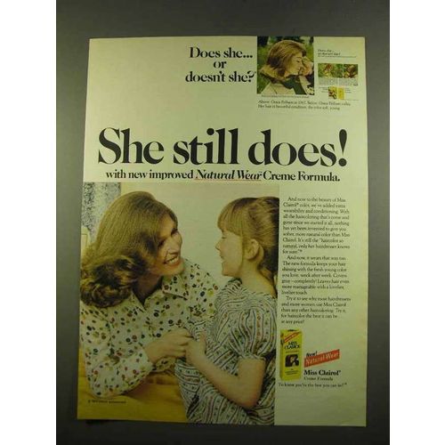 1975 Miss Clairol Hair Color Ad - Still Does