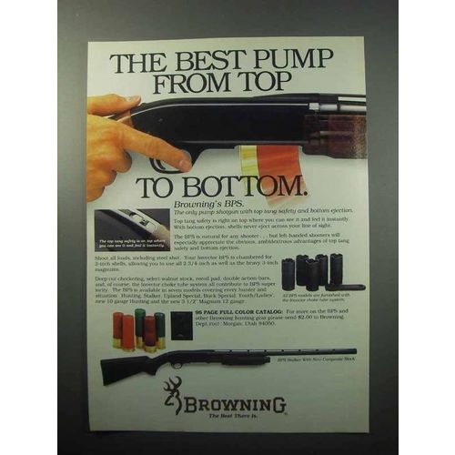 1988 Browning BPS Shotgun Ad - Best Pump