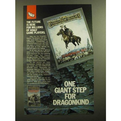 1988 TSR AD&D Forgotten Realms Campaign Set Ad - One Giant Step