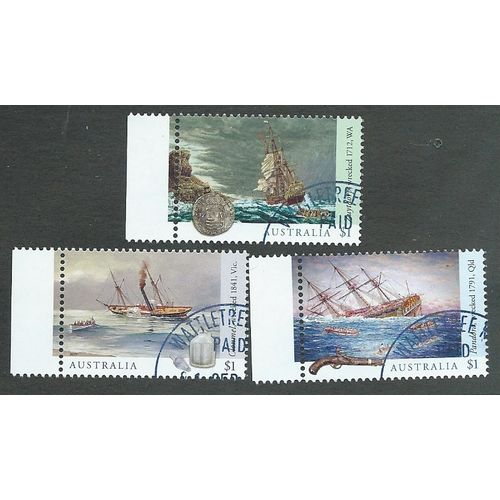 AUS 2017 (SET) 'SHIPWRECKS' (3v) FINE USED (EBID50-395)
