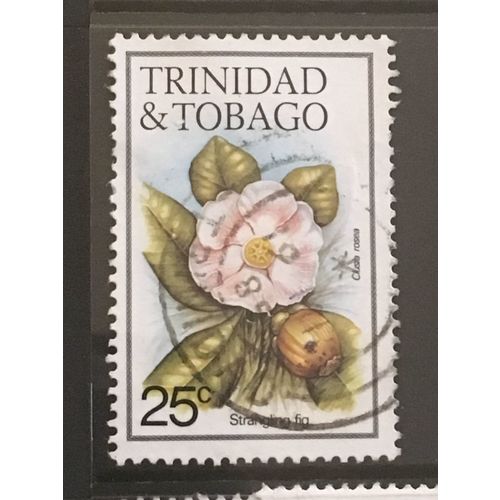 Trinidad & Tobago 1983 Flowers 25c Strangling Fig Used SG 640A Sc 396 stamp