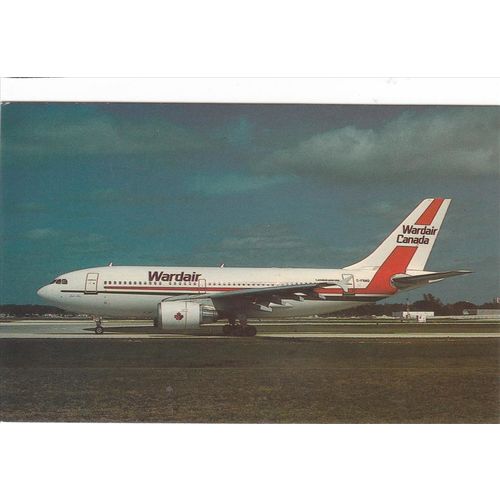 Wardair Canada Airbus A310 304 Civil Aircraft Postcard (A20251)