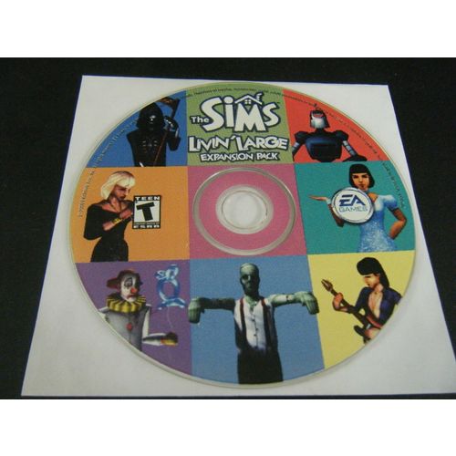 The Sims Livin' Large Expansion Pack (PC, 2000) - Replacement Disc Only!!!!
