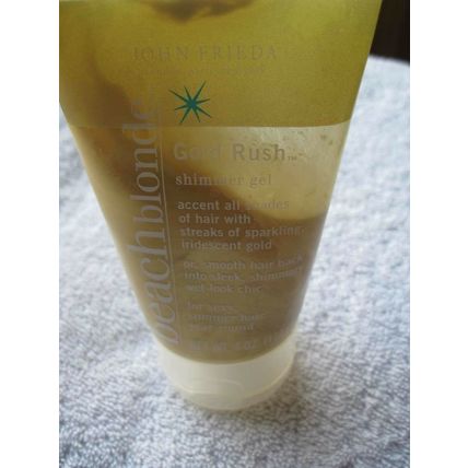 John Frieda Beach Blonde Gold Rush Shimmer Gel 4oz Tube Sparkling Accent Partial