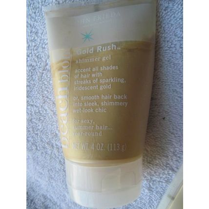 John Frieda Beach Blonde Gold Rush Shimmer Gel 4oz Tube Sparkling Accent Partial