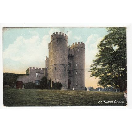 Saltwood Castle near Hythe Postcard Kent BR