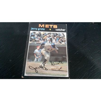 1971 Topps Card # 278 Jerry Grote Very Good (3) New York Mets