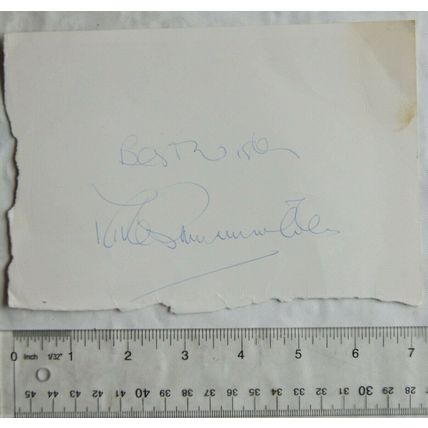 Original autograph - Mike Summerbee, Manchester City
