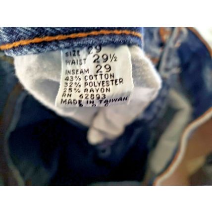 Texas Tuff Women's Blue Cotton Blend Denim Jeans Size 29