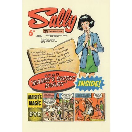 1970s Test Your Strength Machine Strongman Sally Comic Postcard