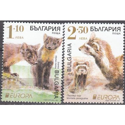 Bulgaria 2021 Europa CEPT Faune en danger Neuf **