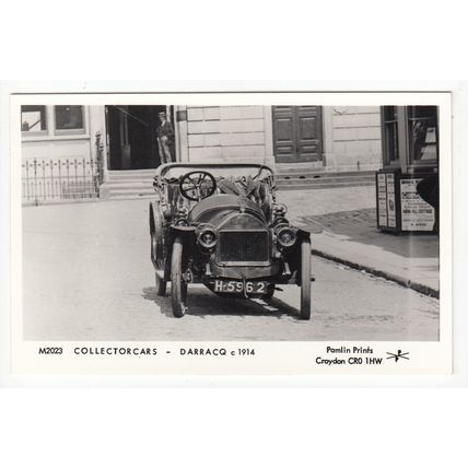 Darracq Motor Car Pamlin Prints Reproduction Postcard M2023