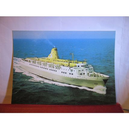 NEWCASTLE TO SWEDEN FERRY SHIP unused postcard dated 1985 =