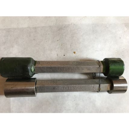 lot 2 THE PIPE MACHINERY 953,956 INSPECTION GAGE GO NO GO PLUG GAGE .953 .956,AG