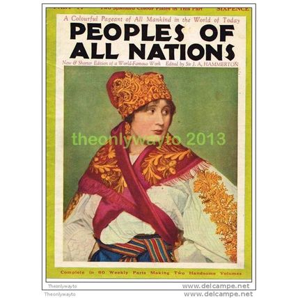 SLOVAK BRIDE FROM CZECHOSLOVAKIA, BOOK ILLUSTRATION, c1930