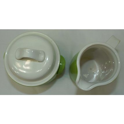 Mint Rare 1970s Mikasa Everfresh C8400 Sugar Cream 3 Coffee Cup Saucer Plate Set