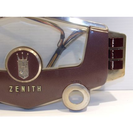 Zenith Cobra Matic Radio Record Player Face Plate with Buttons & Wiring