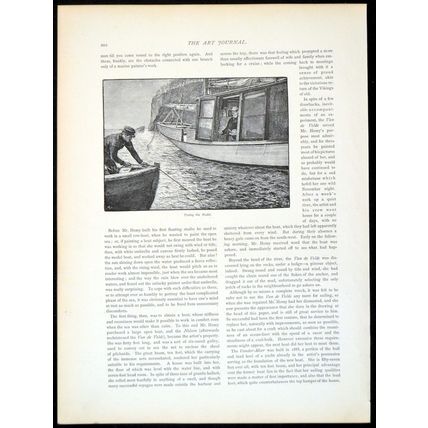 POSING THE MODEL 1893 Charles Napier Hemy PRINT