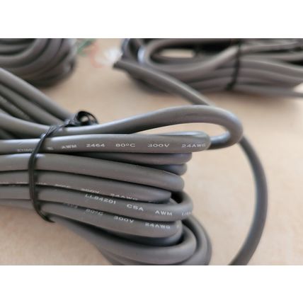 5 Small Bundles Shielded Communication Cable 4 Conductor 24 AGW Braided Shield