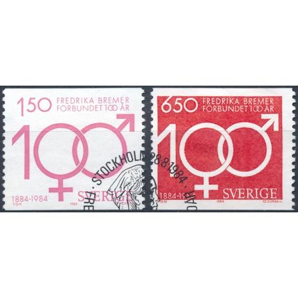Centenary of Fredrika Bremer Association - Sweden 1984 - FDI H - MiNr 1298/9