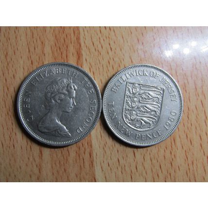 Jersey 1980 Elizabeth ll 10p Coin