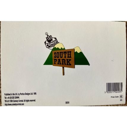 South Park Gang Jesus Christmas Card by Portico RARE