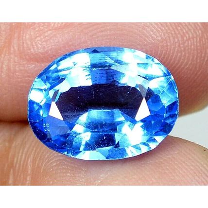8.30 Ct Natural Brazilian Blue Aquamarine Oval Loose Gemstone