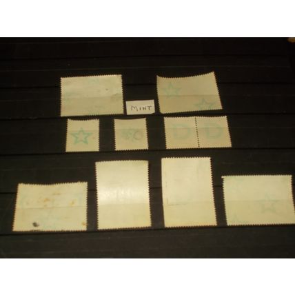 10 BACKPRINTS STAMPS USED 2 PHOTOS