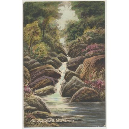 Becky Falls Dartmoor artist R J Lugg early 20th C. Frith 58466 PC