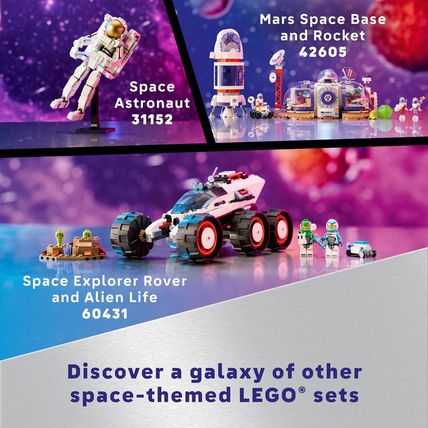 LEGO Technic Planet Earth and Moon in Orbit Building Set, Outer Space Birthday G