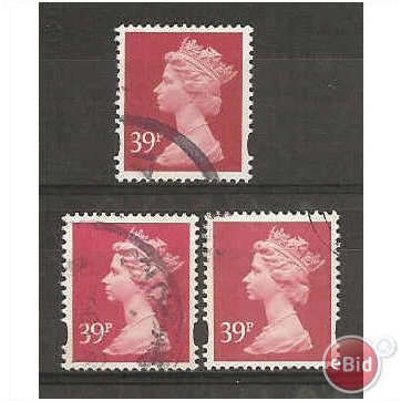 Y1694 39p Bright Magenta (2 bands).Fine Used.
