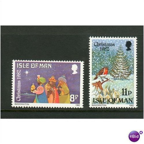 Isle Of Man 1982 Presentation Pack - SG 225/226 - Christmas 1982