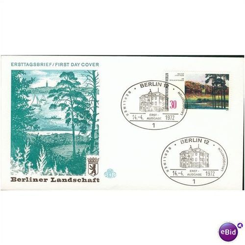 Germany FDC 1972 - SG B418-B420 - Berliner Landschaft - set 2