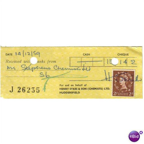 1959 HENRY SYKES & SONS LTD HUDDERSFIELD J26235