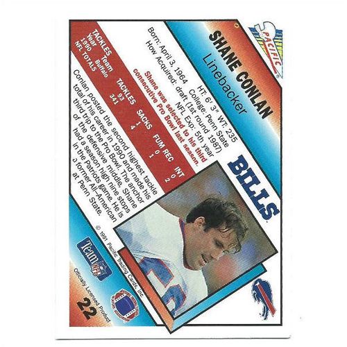 1991 Pacific - #22 - Shane Conlan
